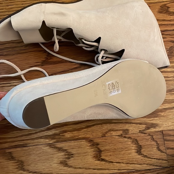 Laila lace-up wedges in suede - Picture 3 of 3